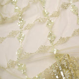 Yellow Green Net Handcrafted Saree