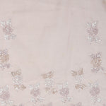 Soft Pink Organza Handcrafted Saree