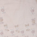 Soft Pink Organza Handcrafted Saree