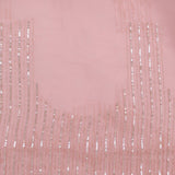 Pastel Pink Organza Handcrafted Saree