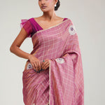 Smyrna Purple Crafted Tissue Saree