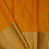 Ochre Yellow Kanjivaram Silk Saree With Brocade