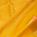 Vibrant Yellow Butti Kanjivaram Silk Saree