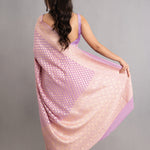 Mauve Purple Banarasi Booti Georgette Saree