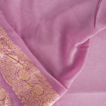 Mauve Purple Banarasi Booti Georgette Saree
