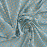 Uranian Blue Banarasi Booti Georgette Saree