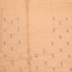 Brown Gold Tissue Handcrafted Saree