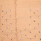Brown Gold Tissue Handcrafted Saree