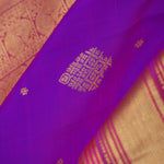Dark Violet Butta Kanjivaram Silk Saree