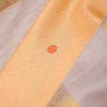 Mango Peach Heritage Kanjivaram Silk Saree