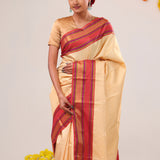Tuscan Beige Kanjivaram Silk Saree