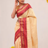 Tuscan Beige Kanjivaram Silk Saree