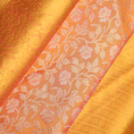 Light Salmon Jaal Kanjivaram Silk Saree