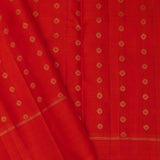 Crimson Red Kanjivaram Silk Saree With Contrast Border