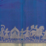 Mosaic Blue Butti Kanjivaram Silk Saree