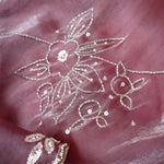 Passion Pink Silk Crafted Saree