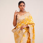Languid Lavender Organza Handcrafted Saree