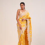 Languid Lavender Organza Handcrafted Saree