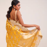 Languid Lavender Organza Handcrafted Saree