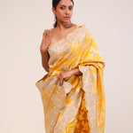 Languid Lavender Organza Handcrafted Saree