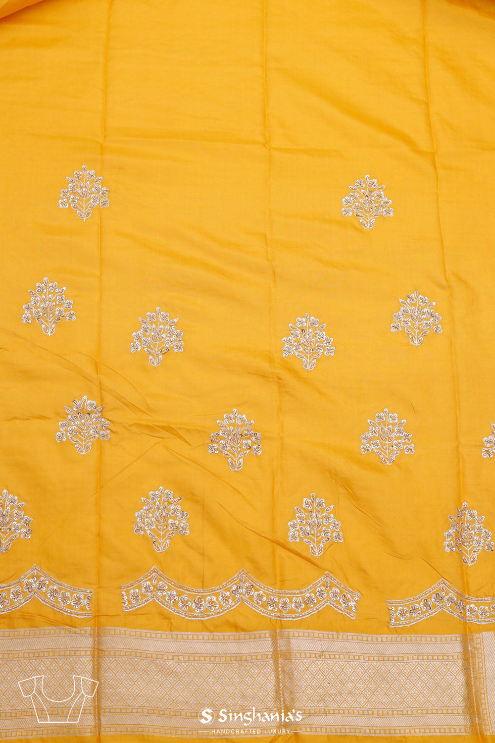 Languid Lavender Organza Handcrafted Saree