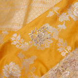 Languid Lavender Organza Handcrafted Saree