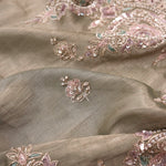 Celadon Gold Tissue Handcrafted Saree