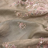 Celadon Gold Tissue Handcrafted Saree