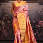 Persian Pink Jaal Kanjivaram Silk Saree