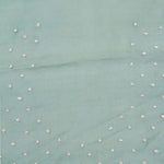 Eucalyptus Green Crafted Buttis Organza Saree