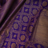 Deep Violet Kanjivaram Silk Saree