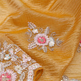 Harvest Gold Tissue Handcrafted Saree