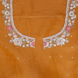 Harvest Gold Tissue Handcrafted Saree