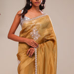 Earth Gold Tissue Handcrafted Saree