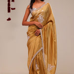 Earth Gold Tissue Handcrafted Saree