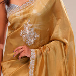 Earth Gold Tissue Handcrafted Saree