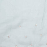 Bluish Grey Tissue Saree With Embroidery Detail