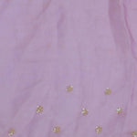 Purple Organza Embroidery Saree With Sequins And Pearl Work