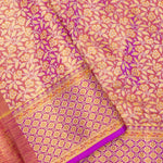 Pale Pink Jaal Kanjivaram Silk Saree