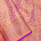 Pale Pink Jaal Kanjivaram Silk Saree