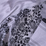 Black Banarasi Silk Saree With Floral Design