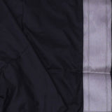 Black Banarasi Silk Saree With Floral Design