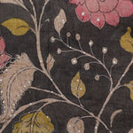 Khaki Green Handcrafted Designer Tissue Saree