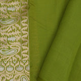 Apple Green Jaal Banarasi Silk Saree