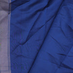 Cobalt Blue Banarasi Saree With Floral Jaal
