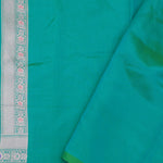 Green Banarasi Silk Saree With Meenakari Design