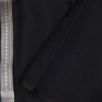 Charcoal Black Butta Banarasi Silk Saree