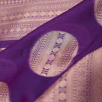Grape Purple Butta Banarasi Silk Saree