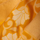 Deep Saffron Jaal Banarasi Silk Saree