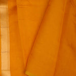 Deep Saffron Jaal Banarasi Silk Saree